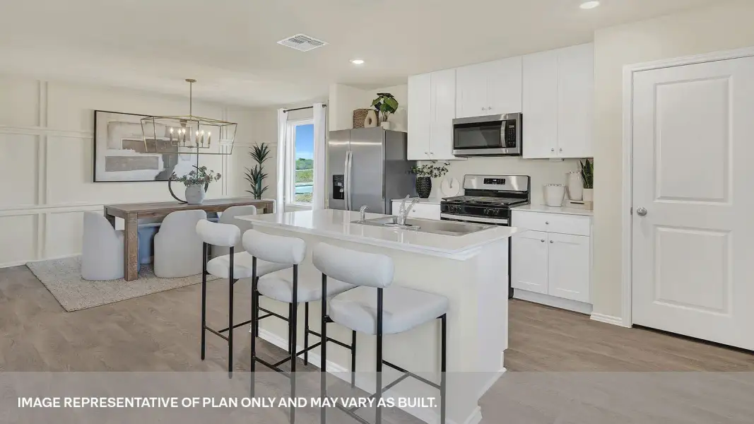 Furnished interior view inside a new home in Spring Valley, New Braunfels (Image 7).