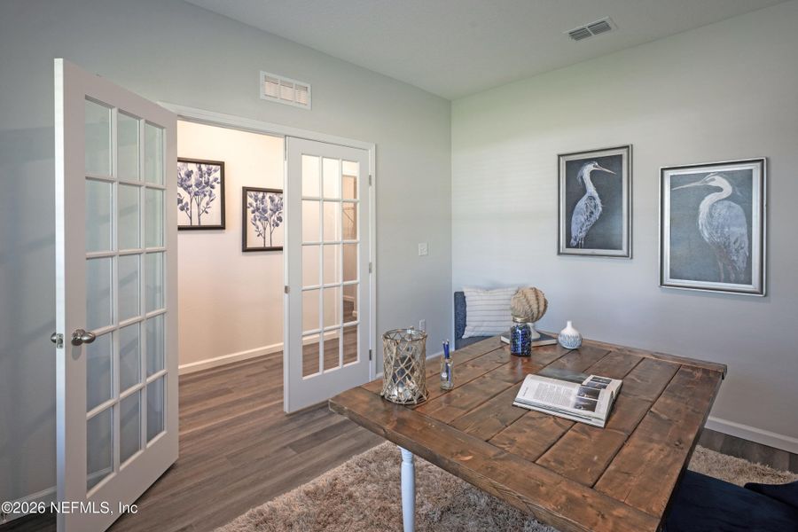 Furnished interior view inside a new home in , Jacksonville (Image 47).