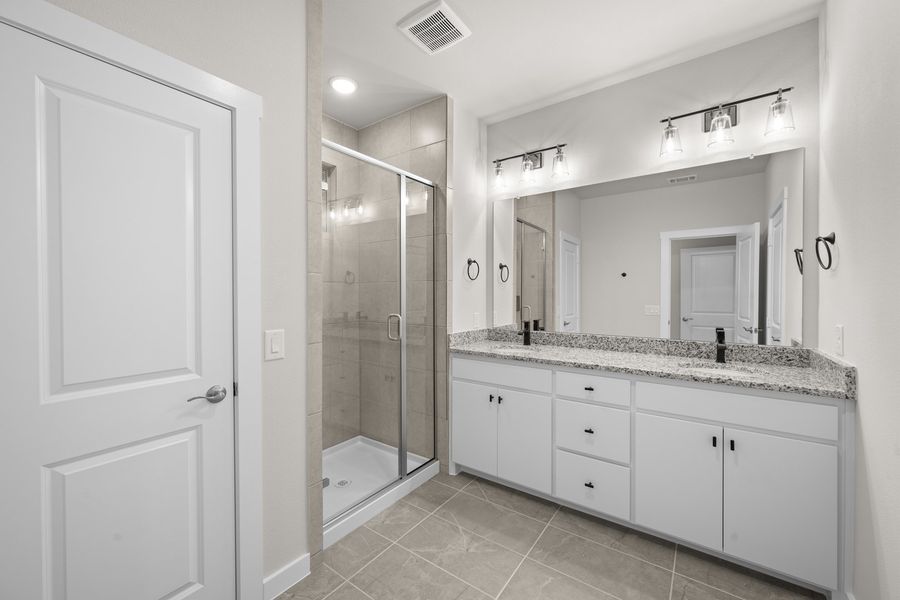 Furnished interior view inside a new home in Wildridge, Oak Point (Image 12).