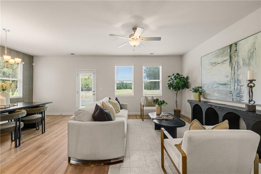 Furnished interior view inside a new home in Walden Park - The Retreat, Jonesboro (Image 42).