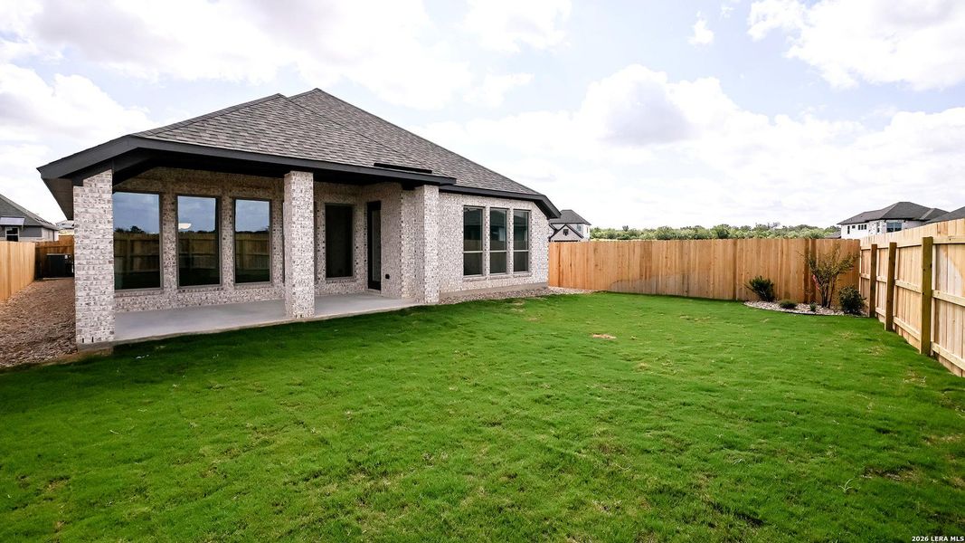 Exterior details and patio area of a home in Legacy at Lake Dunlap, New Braunfels (Image 3).