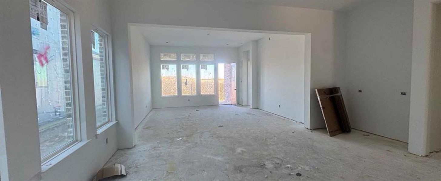 Open Living-Dining Room Construction Progress