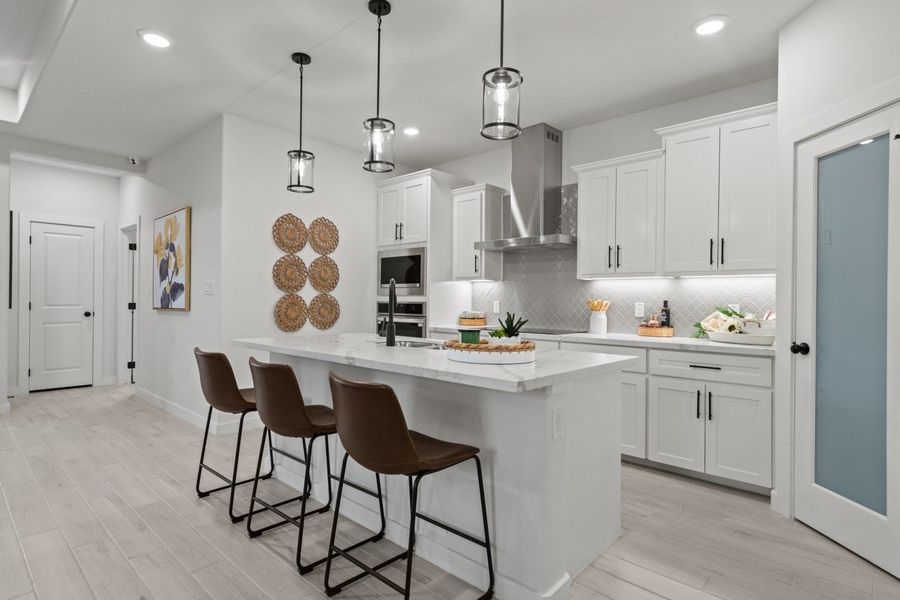 Representative furnished interior of a home built from the Duranta by Hakes Brothers in Paloma Ranch, Harlingen (Image 6).