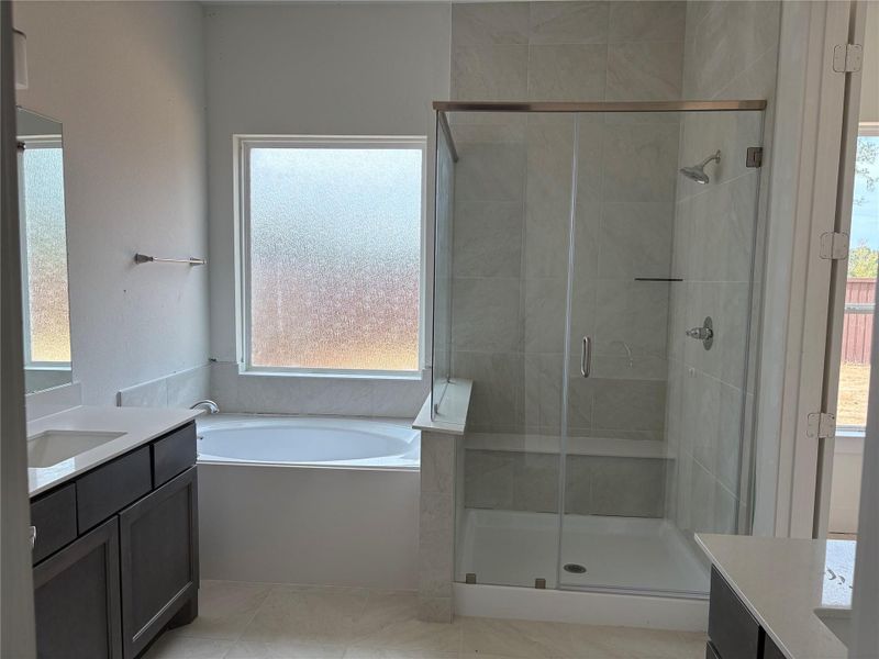 Furnished interior view inside a new home in The Trails, New Caney (Image 9).