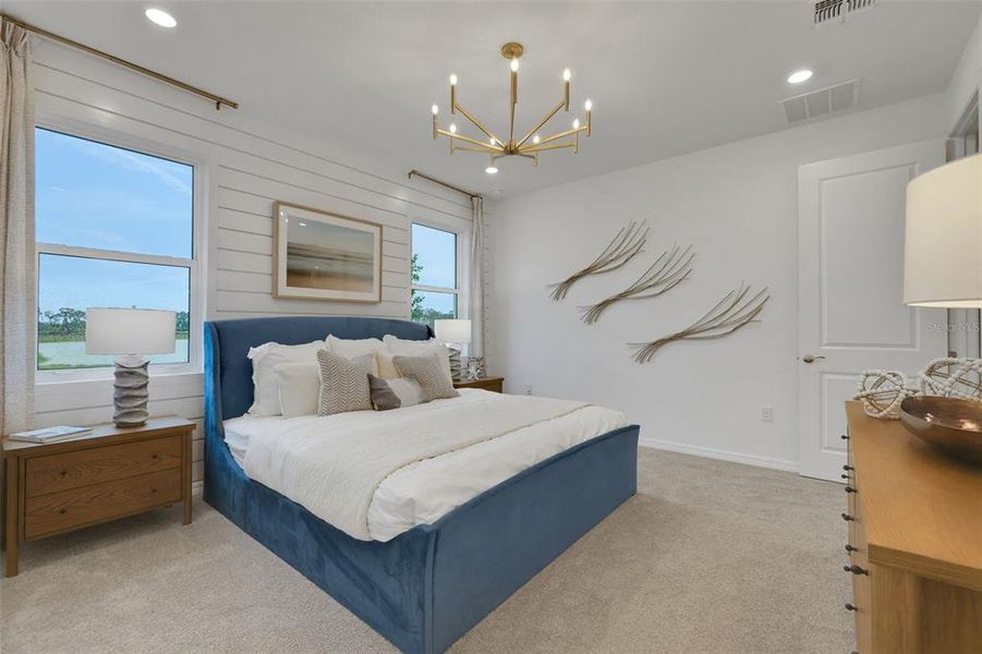 Furnished interior view inside a new home in Creekside Run at Babcock Ranch, Punta Gorda (Image 9).