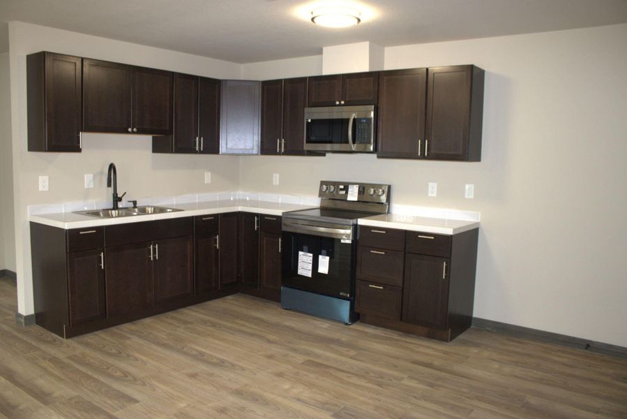 Furnished interior view inside a new home in , Cleveland (Image 3).
