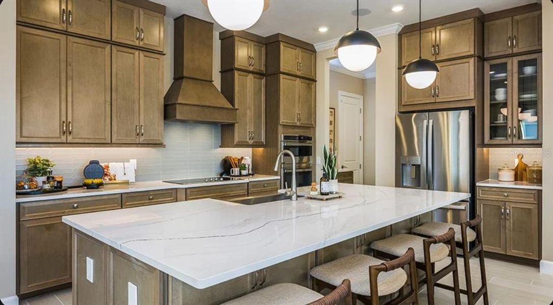 Furnished interior view inside a new home in Esplanade at Wellen Park, Englewood (Image 4).