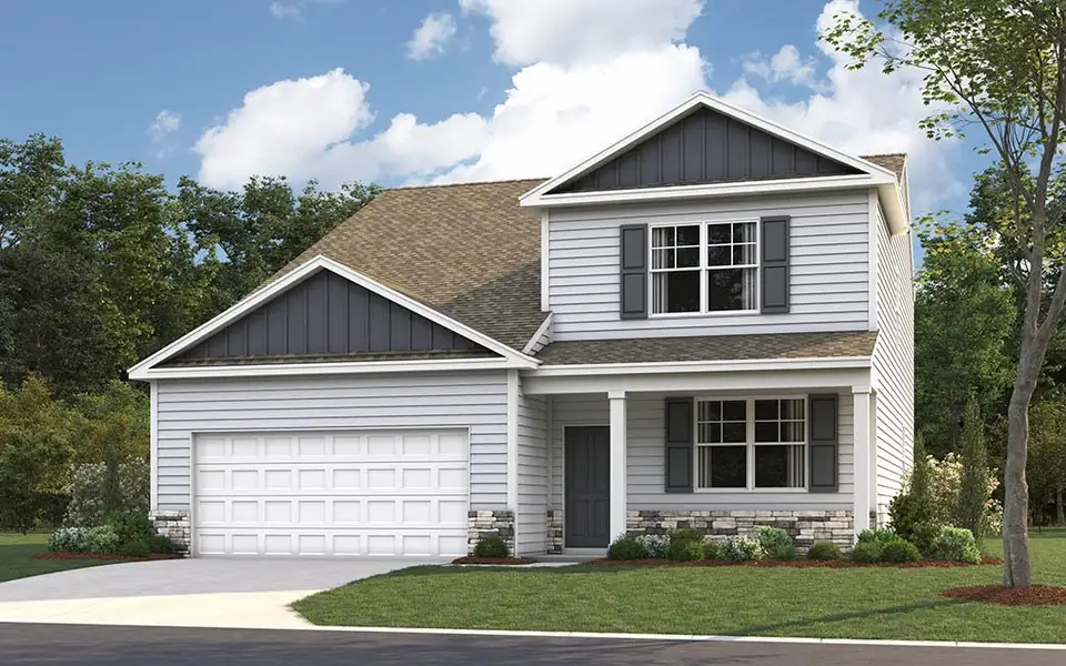 Representative exterior photo of a completed home built from the Salem by D.R. Horton in Isabel Estates, Knoxville, TN (Image 2).