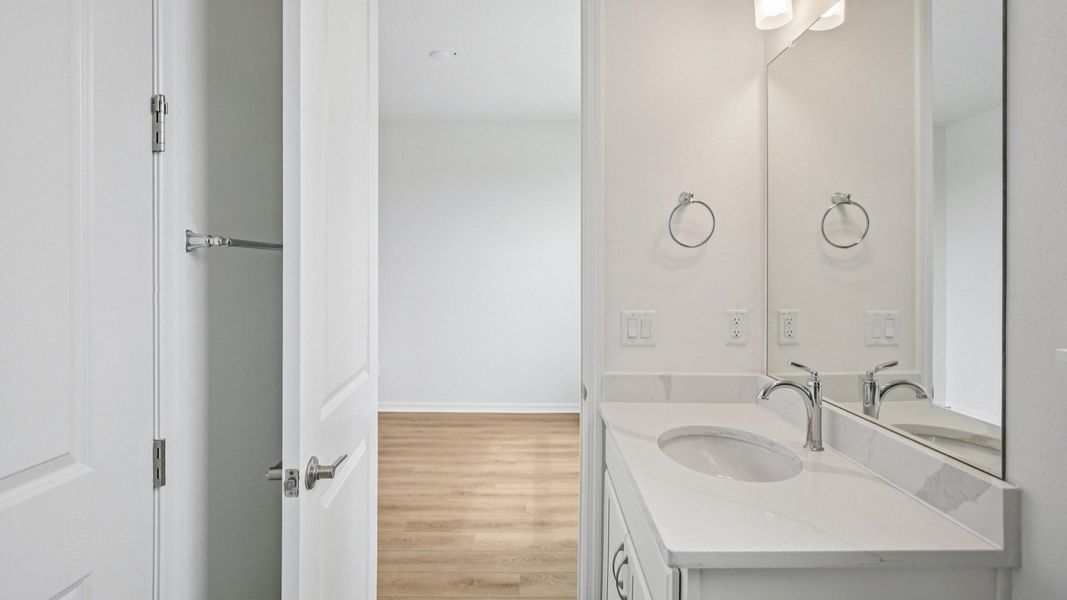 Furnished interior view inside a new home in Isla Mirada, San Antonio (Image 20).