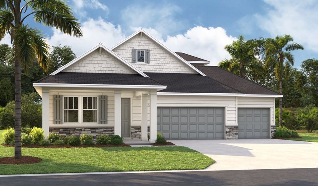 Appleby-J736-JAX Masterplan 3-car Elevation L