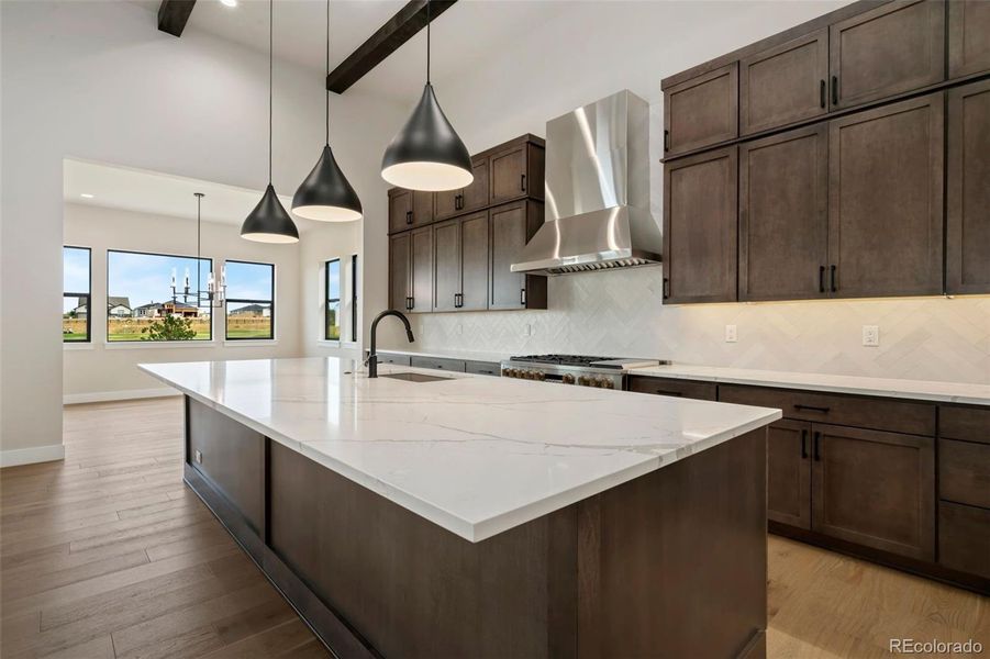 Furnished interior view inside a new home in The Fairways at RainDance, Windsor (Image 6).