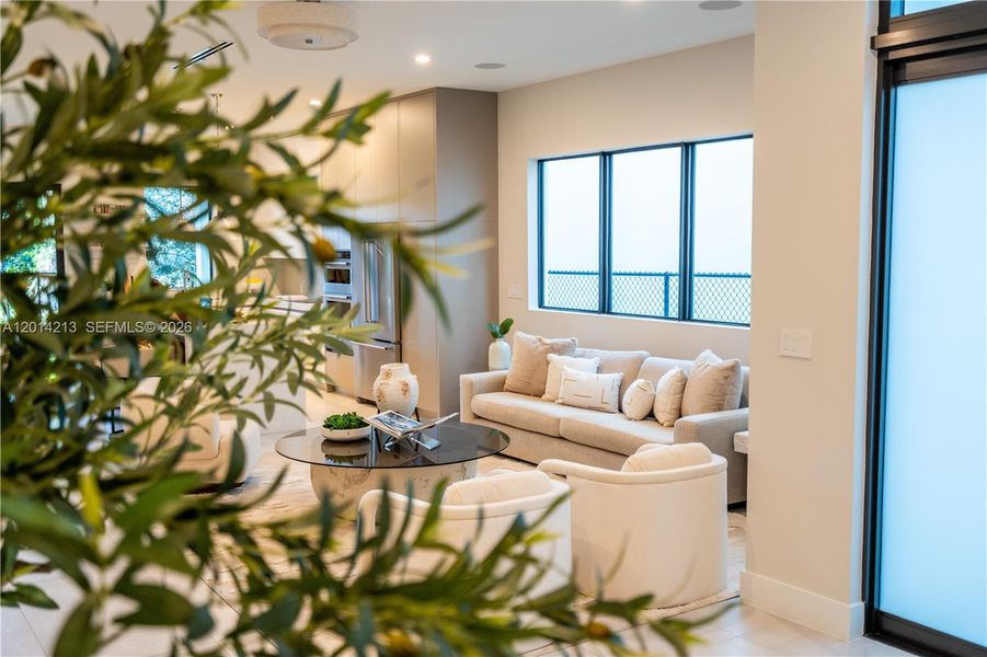 Furnished interior view inside a new home in , Miami (Image 9). Furnished interior view inside a new home in , Miami (Image 9).
