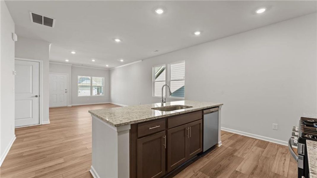 Furnished interior view inside a new home in Villages at Cedar Hill, Dallas (Image 8).