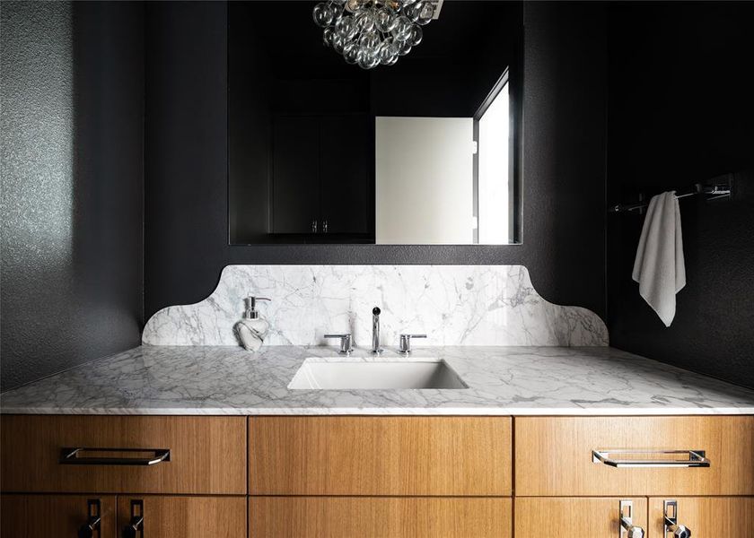 Close-up of interior finishes inside a home in , Dallas (Image 23).