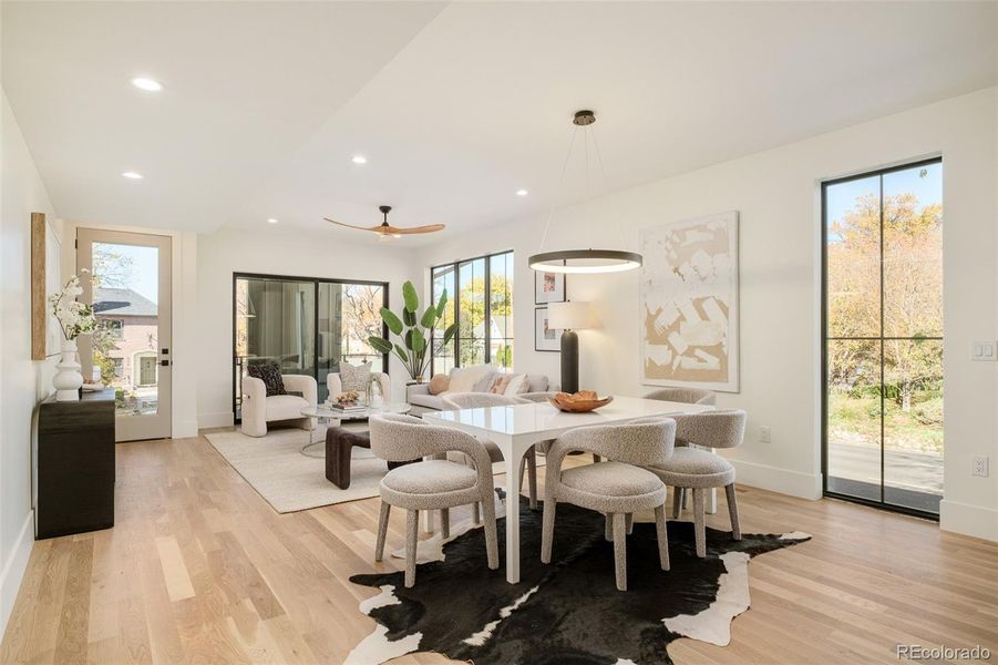 Furnished interior view inside a new home in , Denver (Image 33).