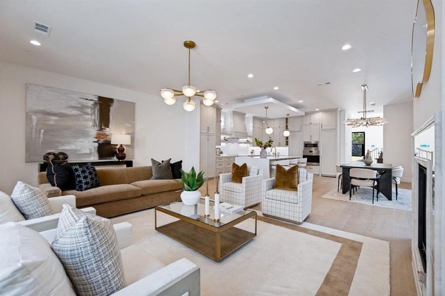 Furnished interior view inside a new home in , Dallas (Image 11).