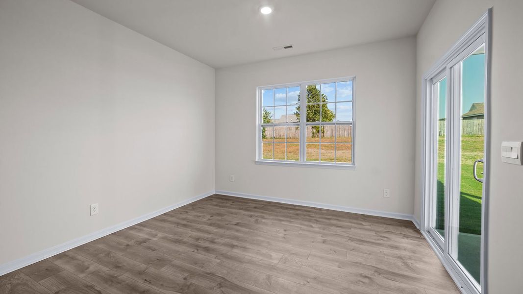 Representative unfurnished interior of a home built from the ARIA by D.R. Horton in Bedford Place, Wilson (Image 5). Representative unfurnished interior of a home built from the ARIA by D.R. Horton in Bedford Place, Wilson (Image 5).