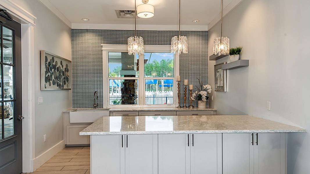 Furnished interior view inside a new home in Cherry Elm at SilverLeaf, St. Augustine (Image 17). Furnished interior view inside a new home in Cherry Elm at SilverLeaf, St. Augustine (Image 17).