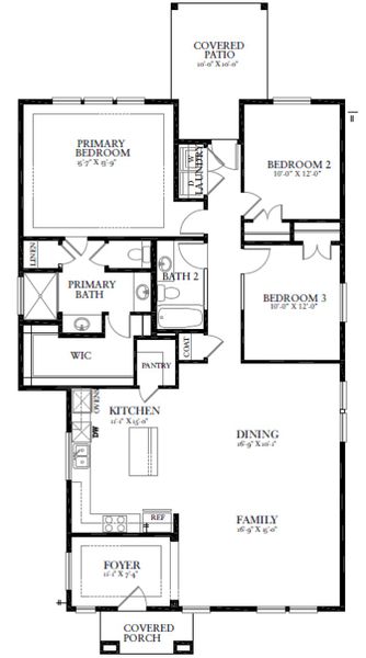 2D floor plan layout for the Acadia by Pacesetter Homes in Easton Park, Austin, TX (Image 3). 2D floor plan layout for the Acadia by Pacesetter Homes in Easton Park, Austin, TX (Image 3).