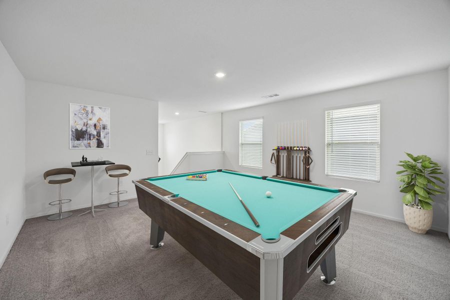 Furnished interior view inside a new home in Mavera, Conroe (Image 14).