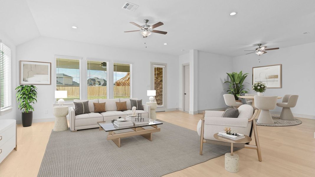 Representative furnished interior of a home built from the Cardinale by D.R. Horton in Westland Ranch 60' Homesites, League City (Image 13). Representative furnished interior of a home built from the Cardinale by D.R. Horton in Westland Ranch 60' Homesites, League City (Image 13).