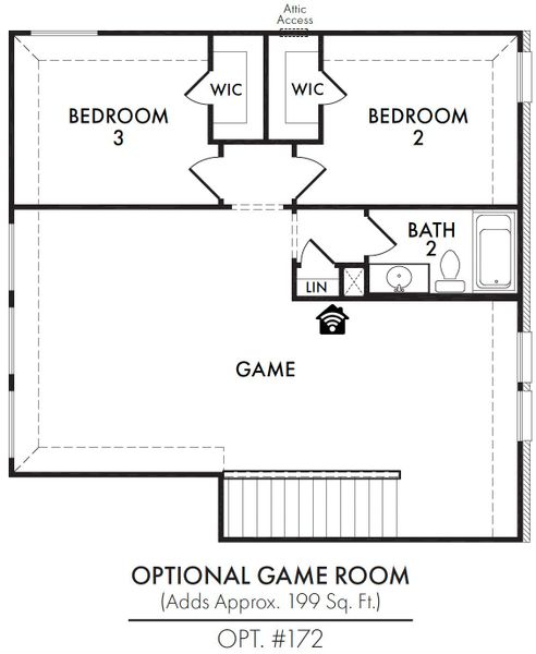 Game Room (eliminates Loft) Game Room (eliminates Loft)