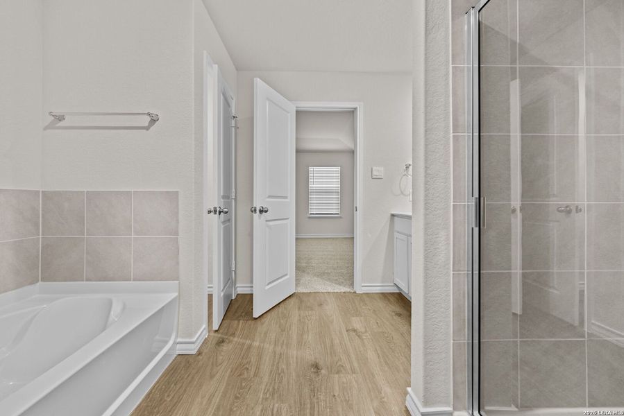 Furnished interior view inside a new home in Redbird Ranch, San Antonio (Image 9).