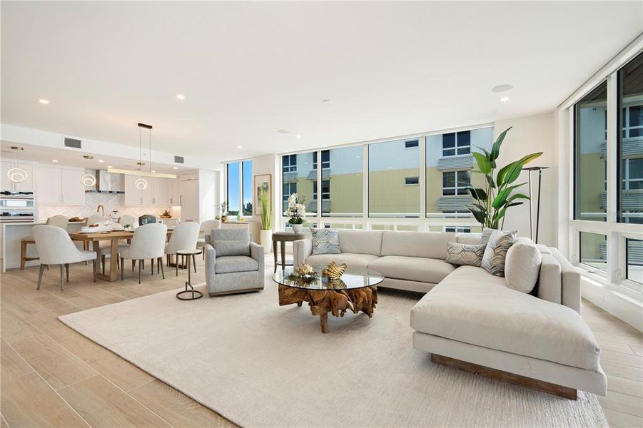 Furnished interior view inside a new home in , Sarasota (Image 16).