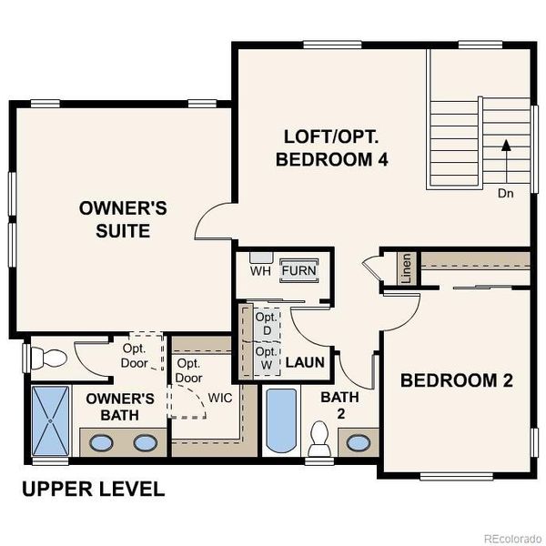 2D floor plan layout of this home in , Aurora, CO (Image 2).