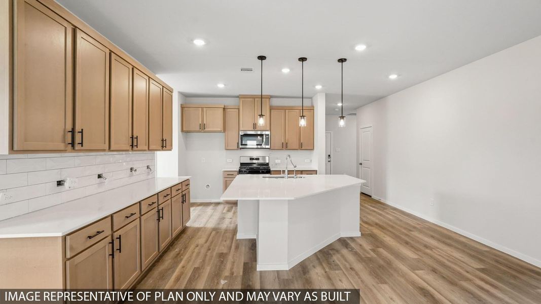 Furnished interior view inside a new home in Sunterra, Katy (Image 6).