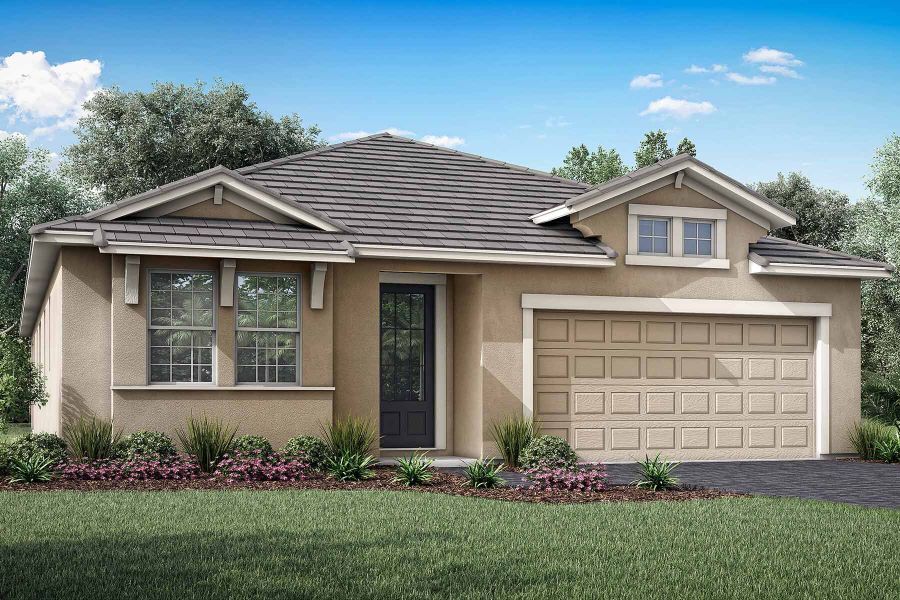 Representative exterior photo of a completed home built from the Pinnacle by Mattamy Homes in Wellen Park, Venice, FL (Image 19).