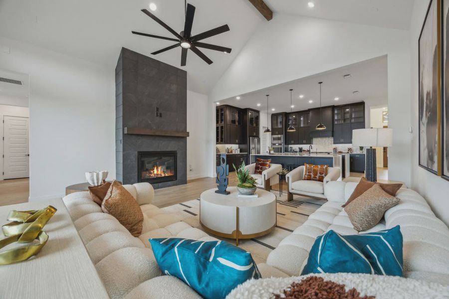 Representative furnished interior of a home built from the Tirana by Chesmar Homes in The Vines, Haslet (Image 7). Representative furnished interior of a home built from the Tirana by Chesmar Homes in The Vines, Haslet (Image 7).