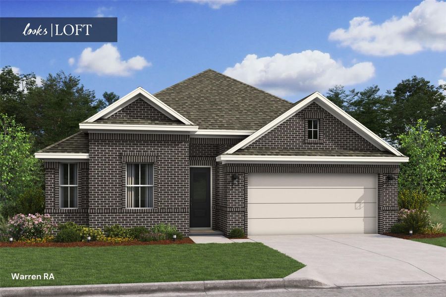 Lovely Warren design by K. Hovnanian Homes in elevation RA built in St. Augustine Meadows. (*Artist rendering used for illustration purposes only.) Lovely Warren design by K. Hovnanian Homes in elevation RA built in St. Augustine Meadows. (*Artist rendering used for illustration purposes only.)