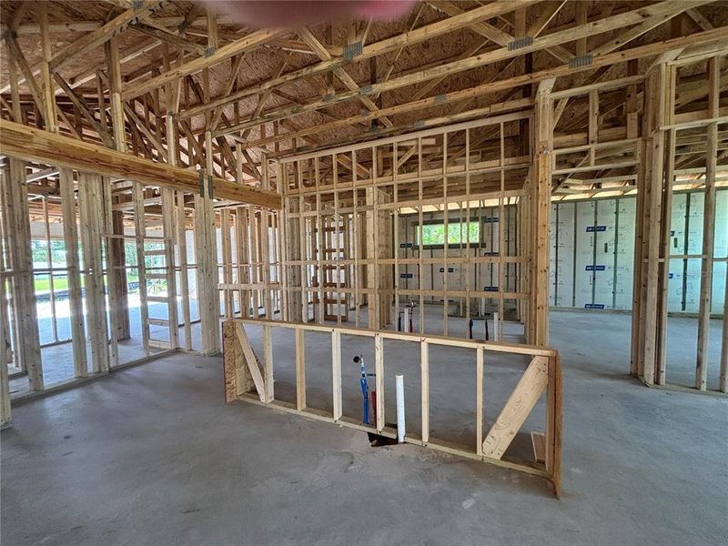 In-progress construction of a new home in , Palm Coast, FL (Image 38).