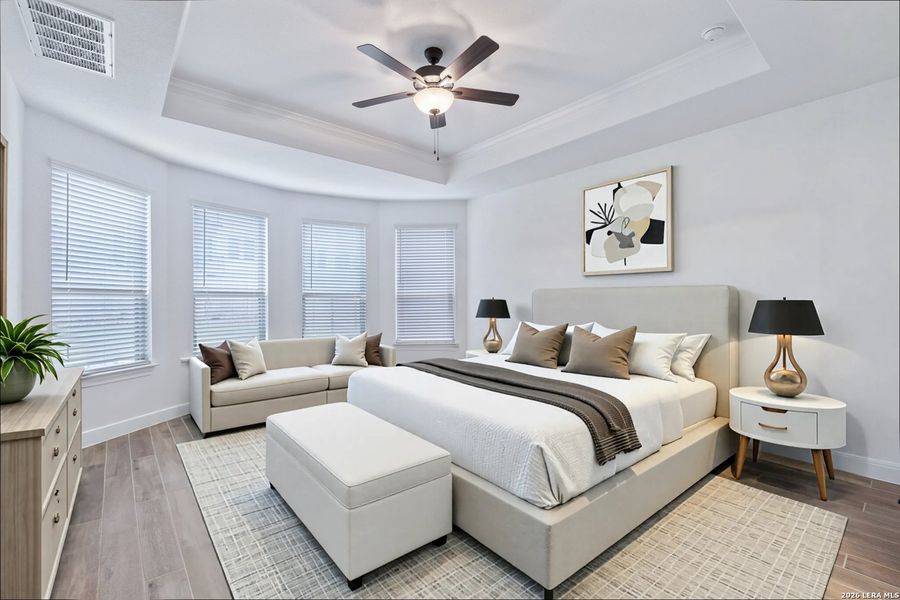 Furnished interior view inside a new home in Davis Ranch, San Antonio (Image 12).