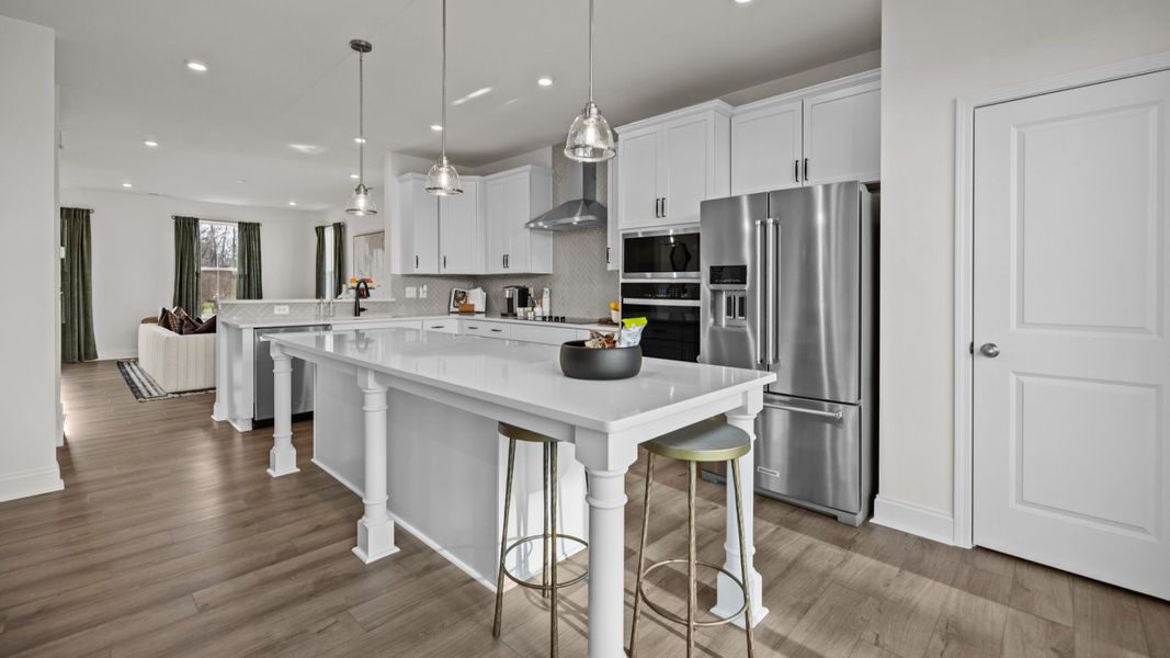 Furnished interior view inside a new home in The River District Townhomes, Charlotte (Image 24).