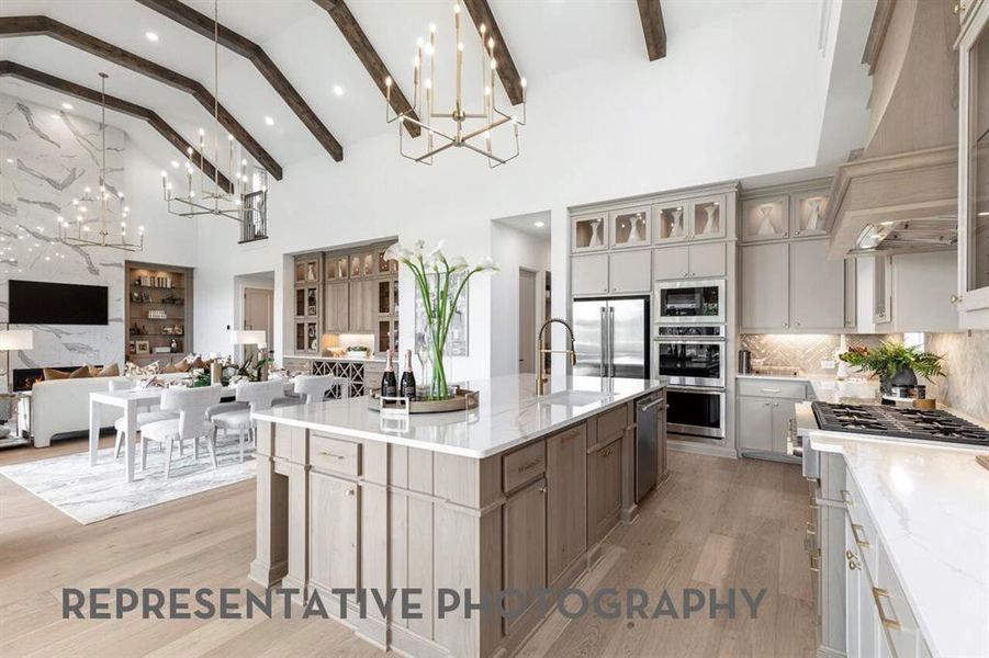 Furnished interior view inside a new home in Star Trail, Prosper (Image 17).
