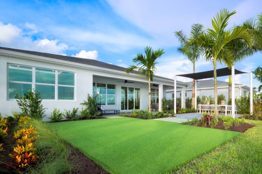 Representative exterior details of a home built from the Dahlia by Mattamy Homes in Tradition, Port St. Lucie (Image 3).