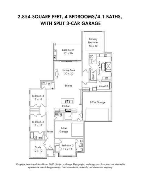 2D floor plan layout of this home in Grand Central Park, Conroe, TX (Image 2). 2D floor plan layout of this home in Grand Central Park, Conroe, TX (Image 2).