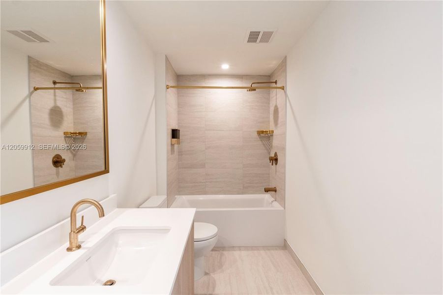 Furnished interior view inside a new home in , Miami (Image 11).
