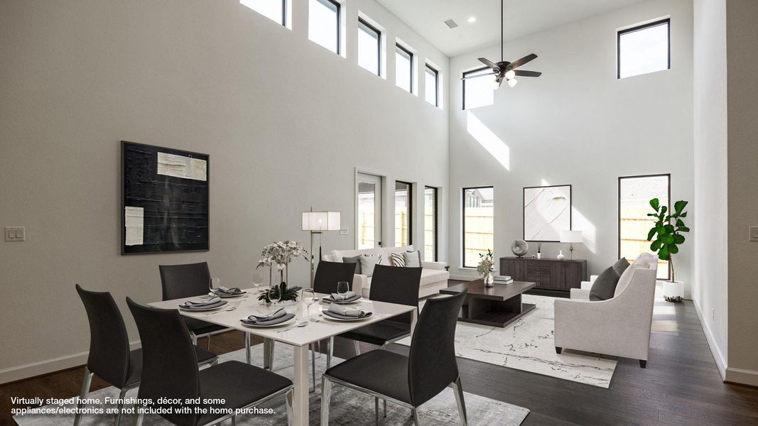 Furnished interior view inside a new home in Lariat 60', Liberty Hill (Image 7).