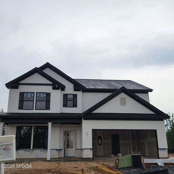 In-progress construction of a new home in Robins Estates, Warner Robins, GA (Image 10).