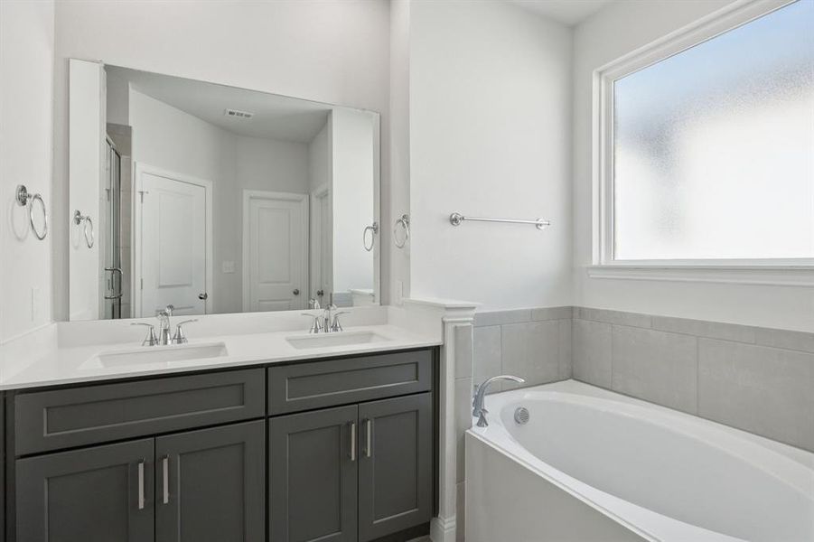 Furnished interior view inside a new home in Santorini, Seagoville (Image 7).