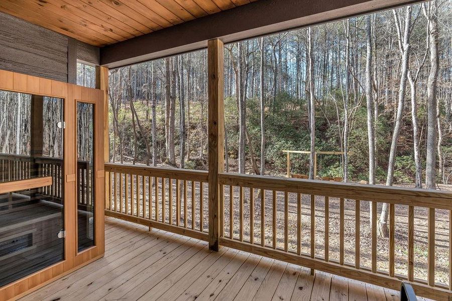Exterior details and patio area of a home in , Talking Rock (Image 26).