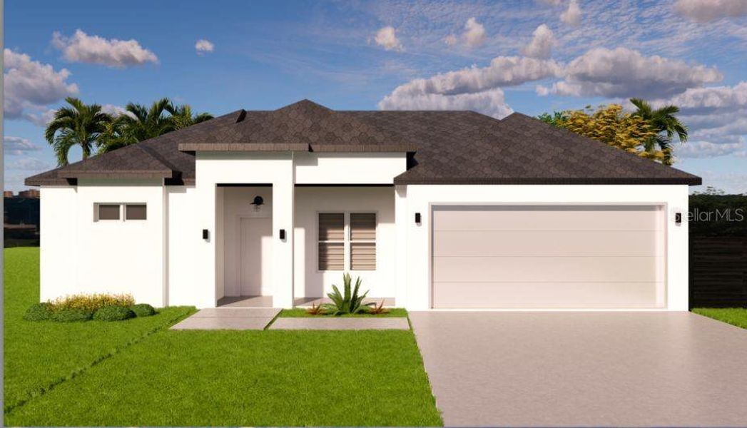 Front exterior of a new home in , Port Charlotte, FL, highlighting curb appeal (Image 2).