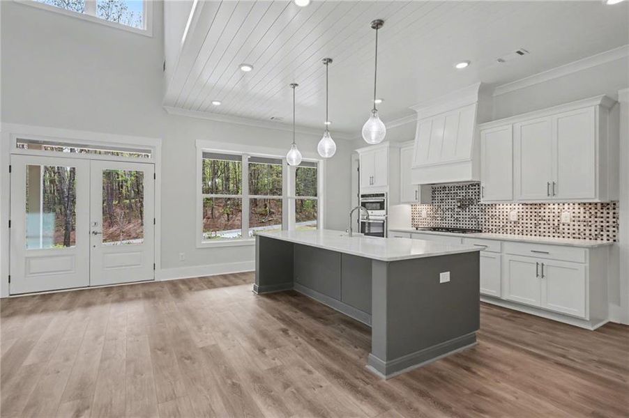 Furnished interior view inside a new home in , Clarkesville (Image 9).