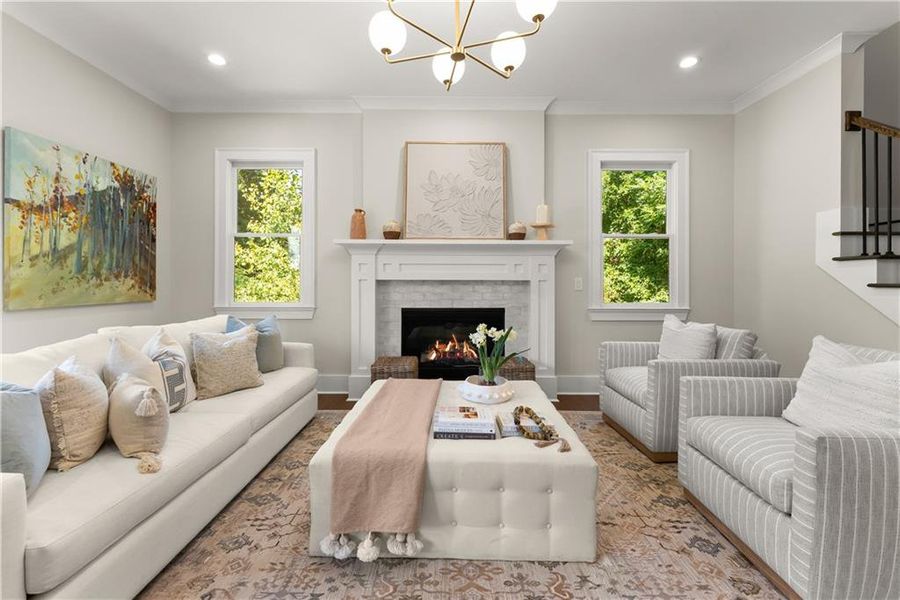 Furnished interior view inside a new home in , Gainesville (Image 5).