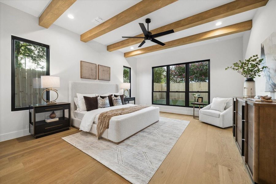 Furnished interior view inside a new home in , Houston (Image 27).