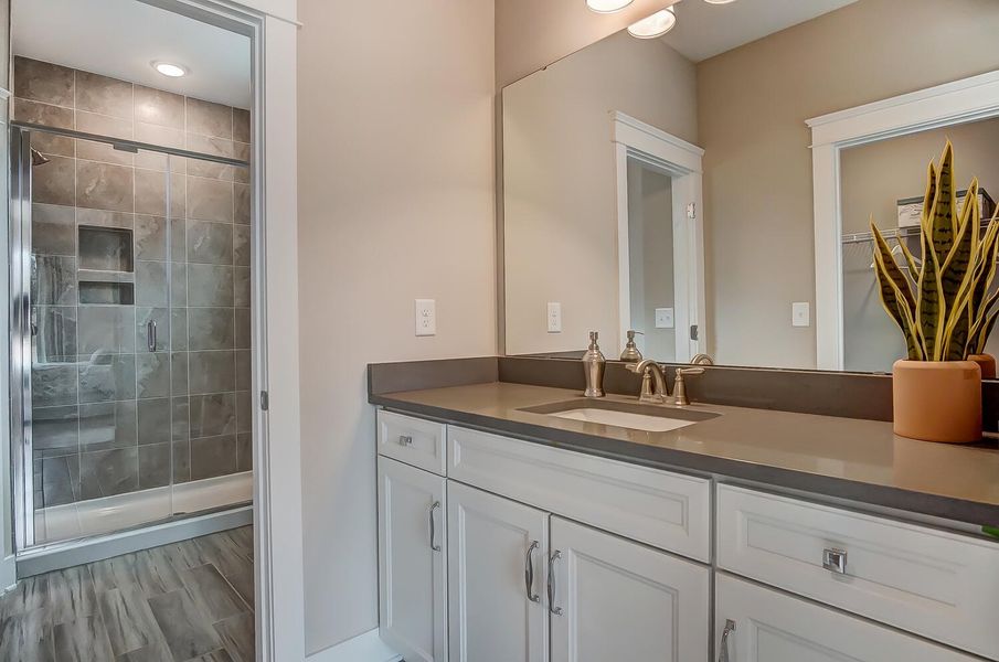 Furnished interior view inside a new home in The Enclave at French Quarter Creek, Huger (Image 6).
