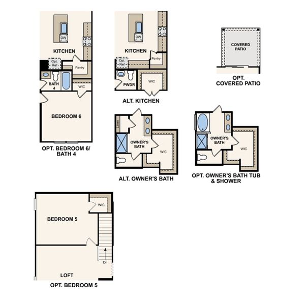 2D floor plan layout of this home in Highland Reserves, Pleasant View, TN (Image 4). 2D floor plan layout of this home in Highland Reserves, Pleasant View, TN (Image 4).